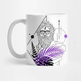 Funny Hipster Greek God Zeus Roman God Jupiter Mug